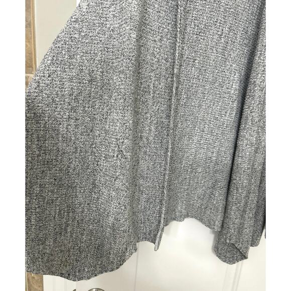 NIC & ZOE Light Gray Cotton Blend Open Front Cardigan Sweater 1X Neutral - Picture 4 of 9